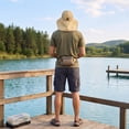 thumbnail image 7 of Outdoor UPF50+ Mesh Sun Hat Wide Brim Fishing Hat with Neck Flap Sun Hat for Men Women,One Size, 7 of 7