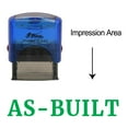 thumbnail image 1 of eloria AS-Built Self Inking Rubber Stamp Business Custom Stamp Office Stationary, Color: Green Ink, 1 of 1
