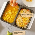 thumbnail image 2 of 2-in-1 Indoor Non-Stick Electric Hot Pot and Frying Pan Portable Electric BBQ Grill for Indoor Family Gatherings (US),B, 2 of 7