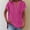 A1_Hot Pink, variant on WTXUE Linen Shirts for Women Short Sleeve Casual Tops Button Henley Neck Dressy Casual Tunic Blouse Plain Shirts Comfy Shirts Lightweight Casual Tshirts Business Casual Outfits Blackish Green L