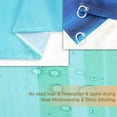 thumbnail image 3 of Blue Shower Curtain, Abstract Shower Curtains Set with 12 Hooks, Waterproof&nbsp;Ombre&nbsp;Shower Curtain, Decor Navy Blue Ombre Striped Bathroom Curtain, 72" Wx72 H, 3 of 6