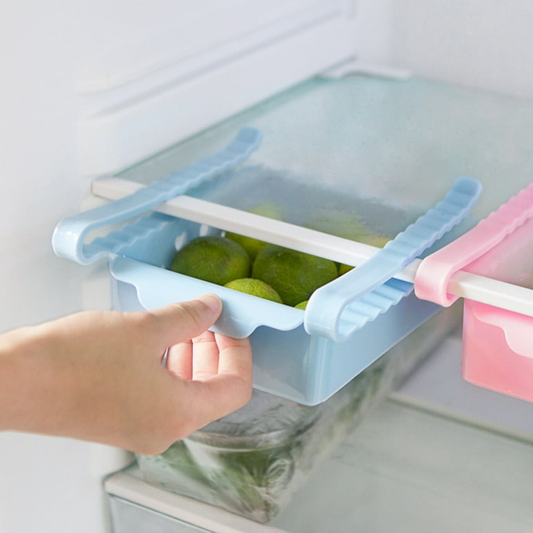 Multipurpose Sliding Drawer Freezer Storage Shelf Fridge Storage