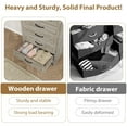 thumbnail image 3 of Garvee Commode à 5 Tiroirs pour Chambre, Commode Verticale avec Grand Rangement, 15,8 Pouces X 31,5 Pouces X 41,3 Pouces, Gris, 3 of 7
