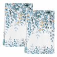 thumbnail image 2 of Blue Eucalyptus Leaves Kitchen Towels Set of 2, Farmhouse Watercolor Floral Absorbent Dish Towels for Kitchen, Microfiber Hand Towel, Quick Drying Tea Towel for Cleaning Decorative Dishcloths, 2 of 7