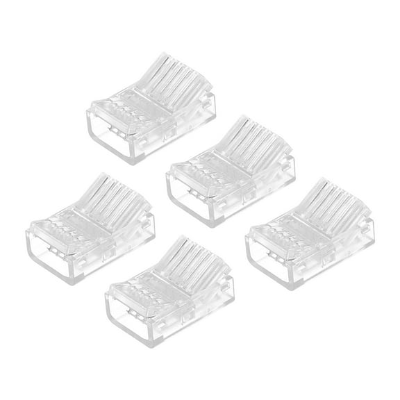 LED Strip Connector 5 Pin, 12mm LED Connectors for Strip Light Connector 5 Pack