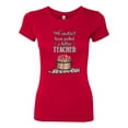 thumbnail image 2 of Wild Bobby, We Couldn't Have Picked a Better Teacher Apple Basket Pop Culture Womens Slim Fit Junior Tee, Red, X-Large, 2 of 3