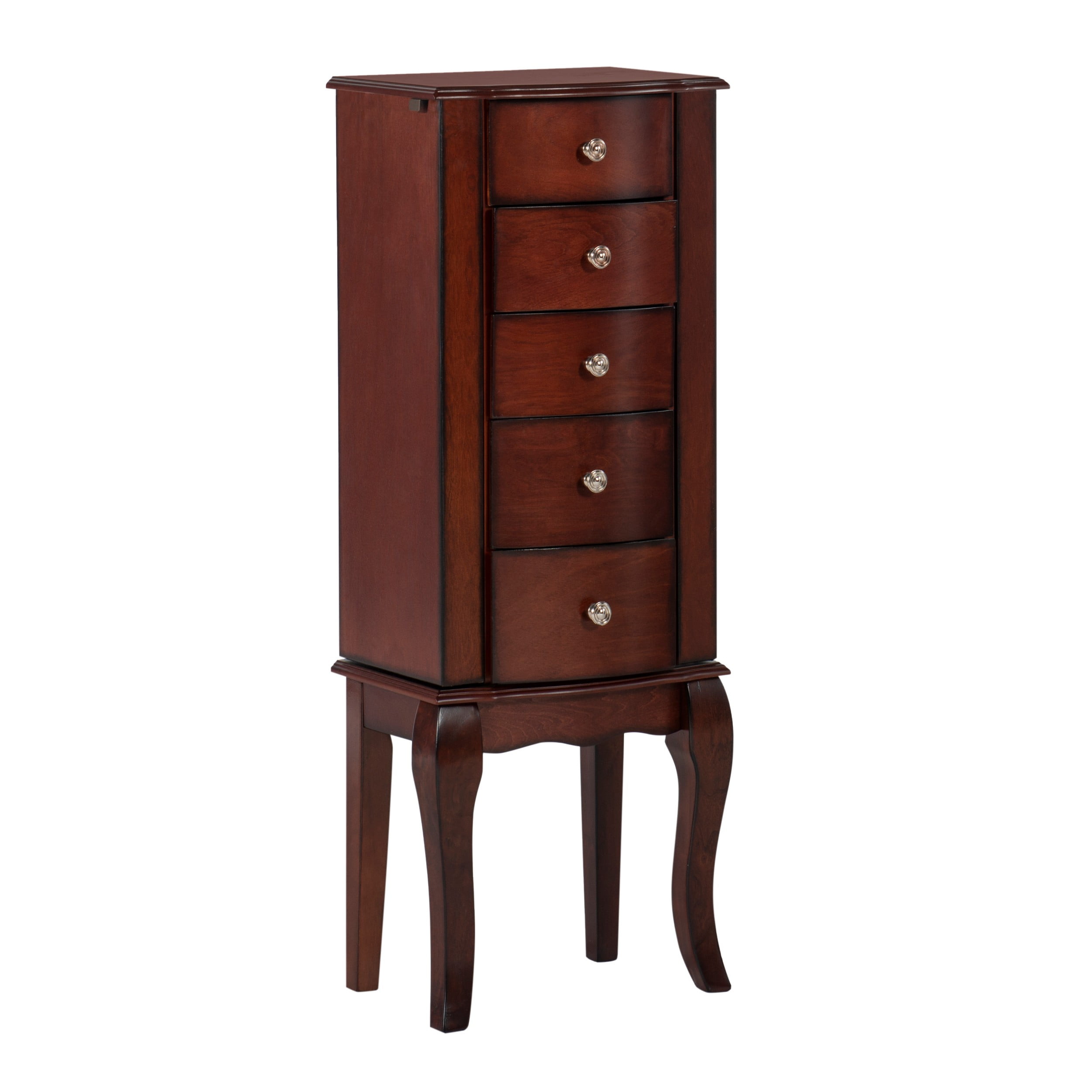 Powell Marlo Five-Drawer Jewelry Armoire With Mirror ...