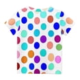 thumbnail image 4 of Zpanxa T-Shirts pour Tout-Petites Fille à Pois Col Rond Manches Courtes Haut Décontracté Polyester Spandex 11-12 Ans, 4 of 5