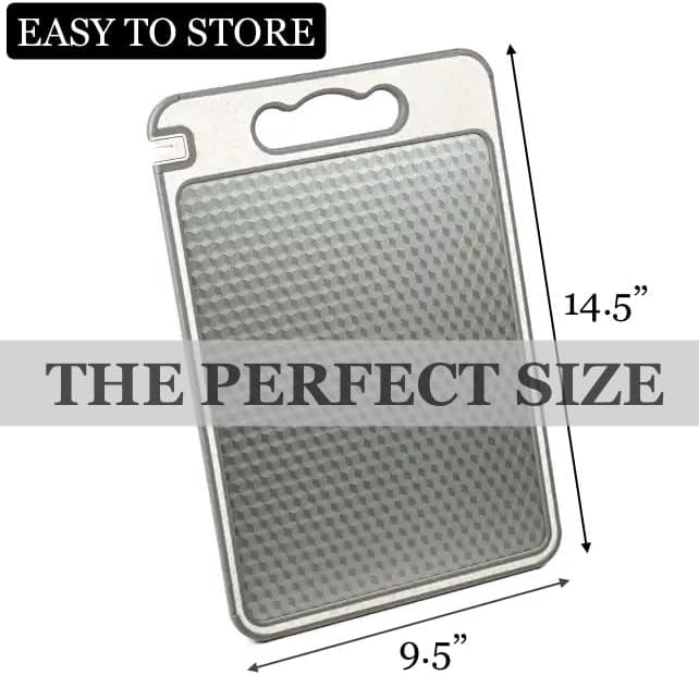 304 Stainless Steel Cutting Board with Built-In Knife Sharpener & Garlic Grinder | Scratch-Resistant Mesh Design, Double-Sided Chopping Board, Dishwasher Safe | Non-Slip, Non-Toxic, Food Grade 14.5"
