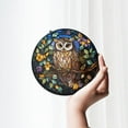 thumbnail image 5 of Stained Glass Owl Bird Suncatcher, Window Hanging Decor, 5 of 6