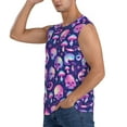 thumbnail image 3 of Fotbe Men's Skull rainbow color Print Men's Sleeveless Muscle Tank Tops Casual T-Shirts for Gym Workout Beach-Small, 3 of 8