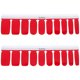 thumbnail image 1 of 1 hoja / 20 piezas de color sólido adhesivo para decoración de uñas con encanto calcomanía de uñas decoración DIY accesorio de manicura para mujeres y niñas (rojo), 1 of 6