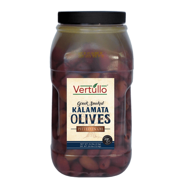 2.65 LB Vertullo Smoked Pitted Kalamata Olives
