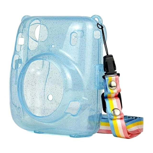 Estuche rígido Protector con correa para cámara Mini Azul Baoblaze Caja de cristal para cámara