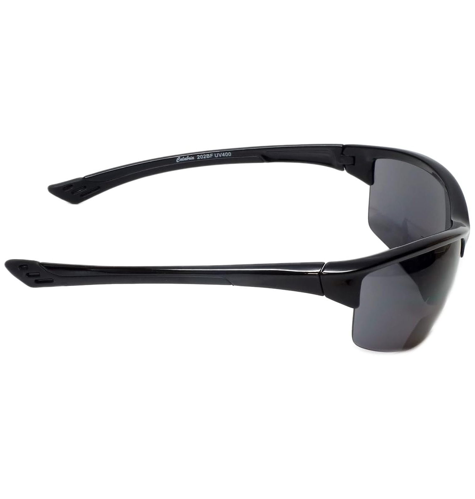 Sport 202BF Bifocal Reading Safety Glasses Readers Men Women Anti Fog Wrap Around Tinted UV Protection Semi-Rimless