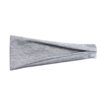Prolriy Bandana Headbands for Women, Women Casual Leisure Sports Solid Color Yoga Hairband Sports Elastic Sweat Absorbent Headband Hairband Hair Accessories for Women Grey One Size