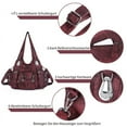 thumbnail image 4 of Angel Kiss for Women Large capacity Vegan Leather wallet and Handbags Crossbody Purses Multi pocket shoulder bag, 4 of 5