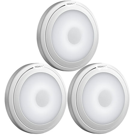 3 Pack Touch Light Soaiy Ultra Thin Wireless Stick On Led Closet
