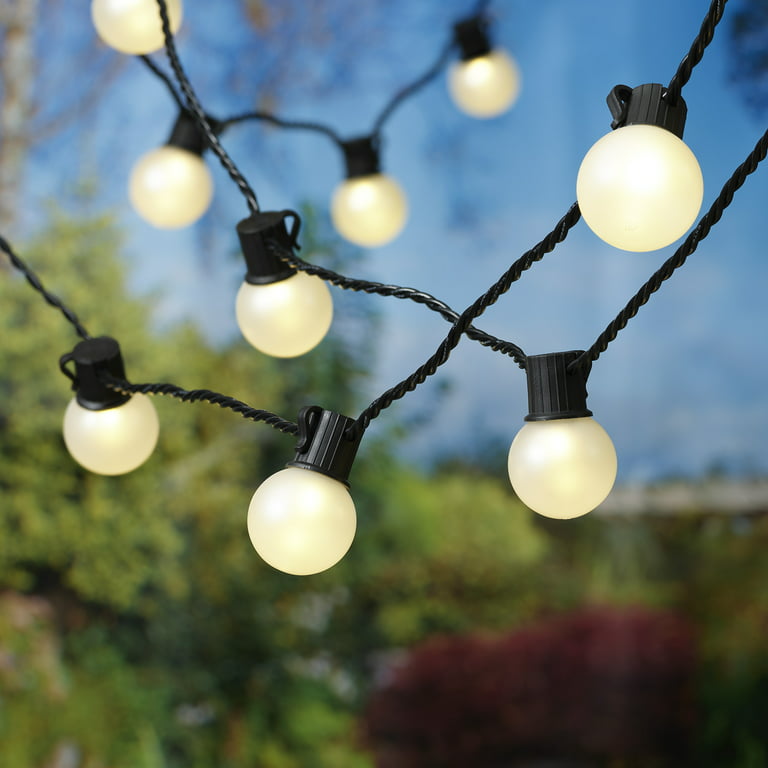 Mainstays 20-Count LED Frosted Globe Outdoor String Lights