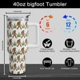 thumbnail image 2 of 40oz Big/foot Tumbler with Handle - Sasquatch Gifts Cup for Dad Father''s Day Birthday Christmas Gifts for Men, 2 of 5