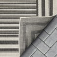 thumbnail image 6 of Well Woven Indoor/Outdoor Area Rug 7'10" x 9'10" Frankie Black & Beige Striped Border, 6 of 7