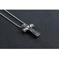 thumbnail image 6 of GKNET Stainless Steel Irish Celtic Trinity Knot Claddagh Cross Pendant Necklace, 6 of 9