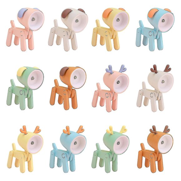 Mini Dessin Animé Animaux Led Lampe de Bureau Portable Réglable Mignon Animal de Compagnie Nuit Lightyouou
