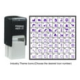 thumbnail image 4 of Printtoo Personalized Industry Theme Icons Rubber Stamp Self Inking Stamper 24 mm-Black, 4 of 7