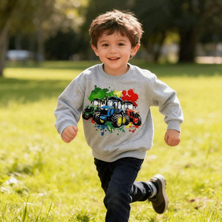 Aideaone Toddler Boys Crewneck Sweatshirt photo 4