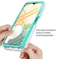 thumbnail image 2 of TJS for Samsung Galaxy A13 5G, Galaxy A04s Phone Case, with Built-in Screen Protector, Full Body Protective Glitter Bling Cute Girls Women Design Heavy Duty Hybrid Cover (Teal), 2 of 5