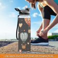 thumbnail image 6 of Hearts and Hot Air Balloons Sports Water Bottle Portable Travel Mug 32oz BPA Free Leak Proof Straw Transparent Tritan for Gym Yoga Cycling Camping, 6 of 7