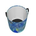 thumbnail image 3 of Bingfone Peacock Waterproof Foldable Laundry Hamper Bucket With Handles For Storage Bin,Clothes Hamper (Medium), 3 of 8