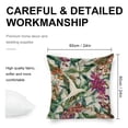 thumbnail image 2 of white bird flower Linen toss pillowcase decoration pillowcase gifting preferred 24x24 inch cushion cover 2 sets sofa pillowcase sofa bedroom living room car, 2 of 8