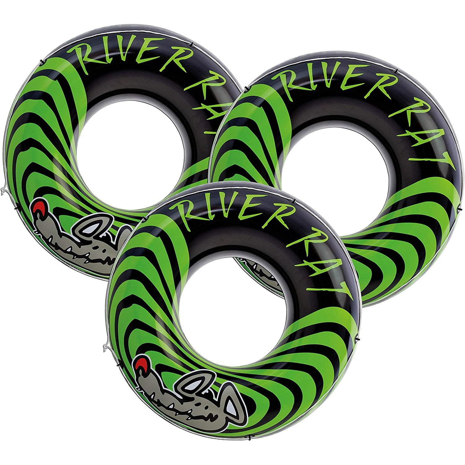 JaDAYon Pack River Rat Inch Inflatable Tubes for Lake/Pool/River x