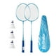 thumbnail image 1 of Juego de raquetas de bádminton de 2 uds, raquetas de bádminton para niños y adultos, raquetas dobles, juego de repuesto de bádminton para deportes al azul, 1 of 9