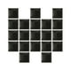 thumbnail image 1 of Wosthever Adhesivo de pared de mosaico de 10 piezas, adorno para habitación del hogar, pegatina de azulejo 3D, accesorio de diseño de escena, Decoración del hogar Negro 10*10*20 piezas, 1 of 6