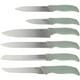 thumbnail image 2 of JGO DE 14 CUCHILLOS ACERO INOXIDABLE VERDES CON BASE MARCA OSTER, 2 of 5