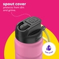 thumbnail image 3 of bubba Trailblazer Stainless Steel Water Bottle, Straw Lid Rubberized Pink, 24 fl oz., 3 of 11
