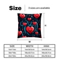 thumbnail image 5 of Electrocardiogram Decorative Velvet Throw Pillow Covers for Chair - Set of 2, Unique Patterns, 16x16, 18x18, 20x20 Inches for Home Decor and Gifts, 5 of 6