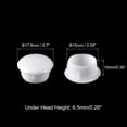 thumbnail image 2 of Uxcell 15mm(19/32") Dia PP Screw Hole Plugs for Furniture Cupboard, White 120 Pack, 2 of 5