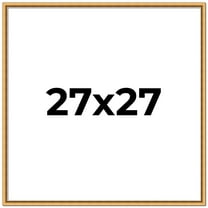 27x27 Frame Beaded Gold Solid Wood Picture Frame | 0.75 Inches Moulding Width | Liscio Oro