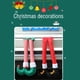 thumbnail image 4 of Bewildely Adorno navideño para coche, decoración de Papá Noel, colgante de franela para Exterior de coche, accesorio decorativo para automóvil Kits de decoración para fiestas rayas verdes Bewildely HA069818-01B, 4 of 6