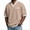 A_ Beige, variant on Men's Color Block Waffle Knit V-Neck Short Sleeve Casual Tee Soft Breathable Relaxed Fit Fashion Top for Summer Street Outdoor Daily Wear Gray L