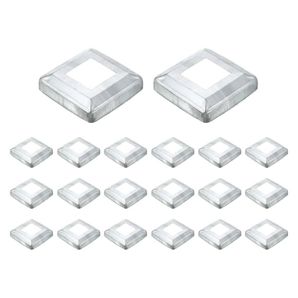 20Pack Post Base Cover, 3.25x3.25 Metal Integral Style Post Skirt Porch Column Wrap(1.4x1.4)