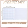 thumbnail image 2 of 6 Pcs 2 Colors 11CT Square Stitch Aida Fabric Easy Count Aida Cotton Embroidery Fabric with Olive and Light Sky Blue Washable, 2 of 4