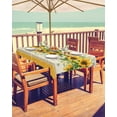 thumbnail image 2 of Fsddascl Sunflower Yellow Outdoor Tablecloth - 60x102 Inch Rectangle Table Cover, Retro Southwest Country Plant Leaf Floral Waterproof Outdoor Table Cloth with Umbrella Hole & Zipper for Patio, 2 of 7