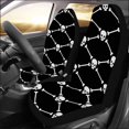 thumbnail image 2 of Juego de 2 fundas para asientos de coche ABPHQTO Black & White Skull Universal, 2 of 3