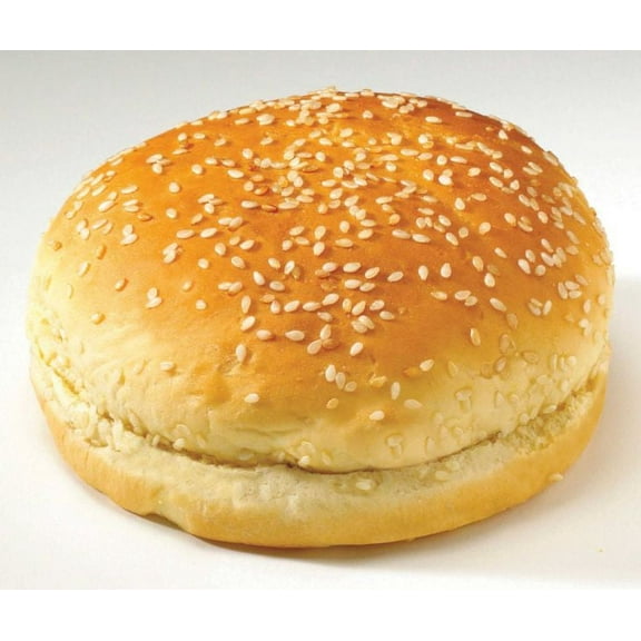 Flowers Foods European Bakers Sliced Sesame White Hamburger Bun, 4.5 inch - 12 per pack - 6 packs per case.
