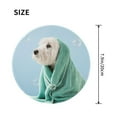 thumbnail image 3 of Disketp Dog Wrapped In Towel Small Mouse Pad 7.9x7.9 Inches,Washable Round Mousepad For Office Laptop Computer,Non-Slip Rubber Base Mouse Pads For Wireless Mouse, 3 of 8