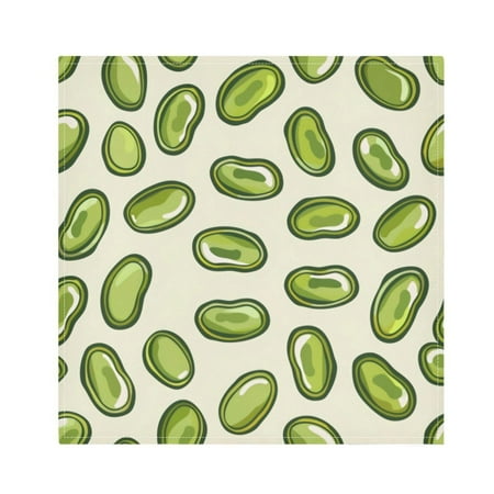 

Napkin Satin Napkin 20*20Inchx4 Kitchen Towel Dinner Plate Towel Decorative Towel Napkin Tea Towel Suitable For Kitchen Table Mung Bean